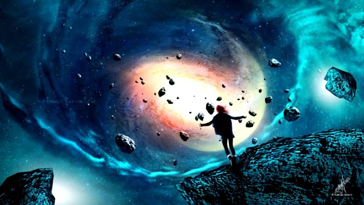 Человек в космосе арт