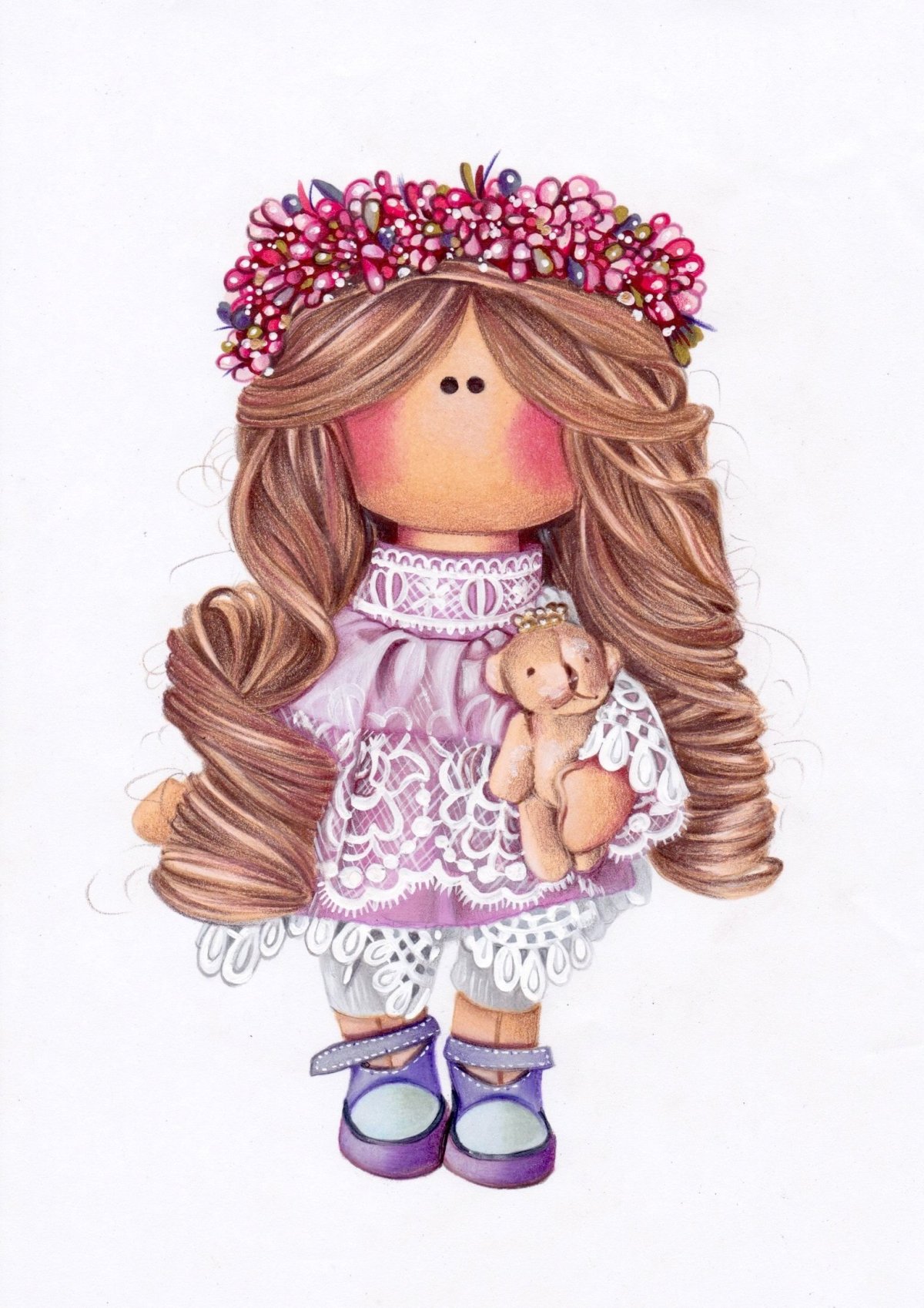 Модные иллюстрации девушек