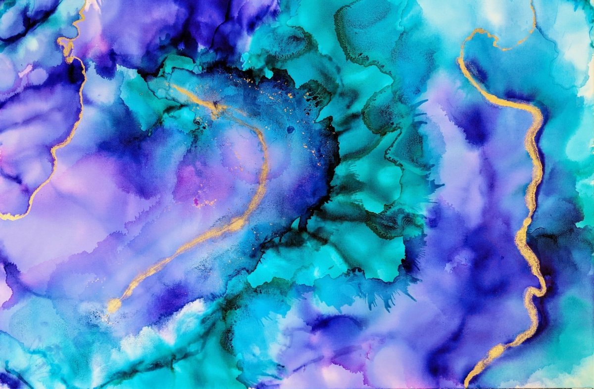 Красивые разводы краской