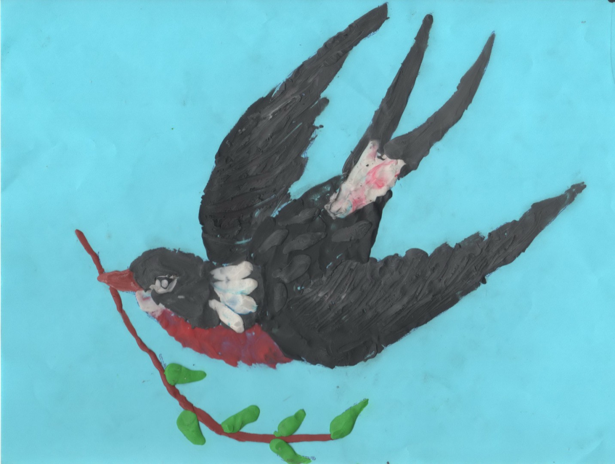 Ласточка детский рисунок