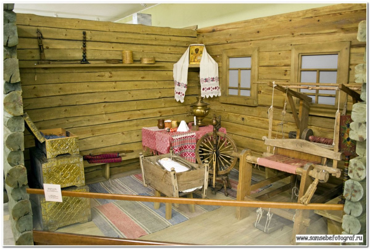 Русская изба внутри