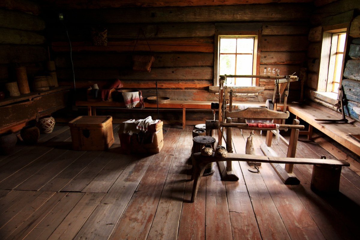 Интерьер старинной избы