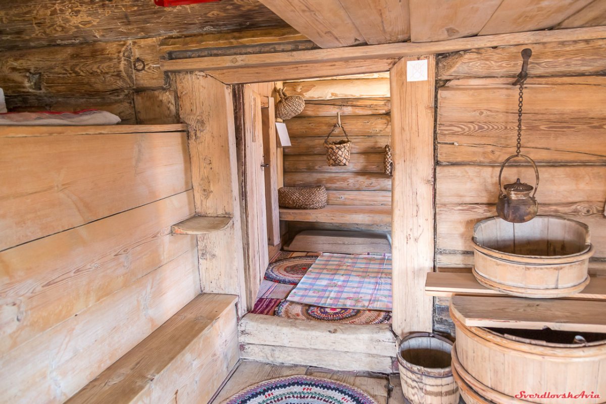 Печь в избе 17 века