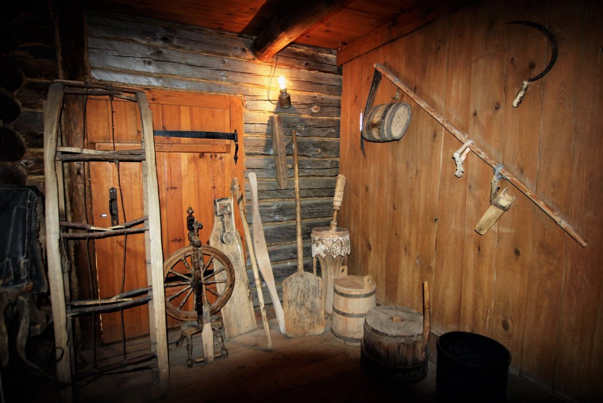 Сени в деревенском доме для детей