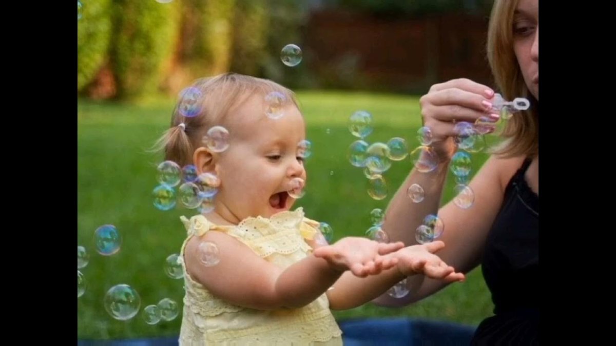 Фотосессия с мыльными пузырями дети