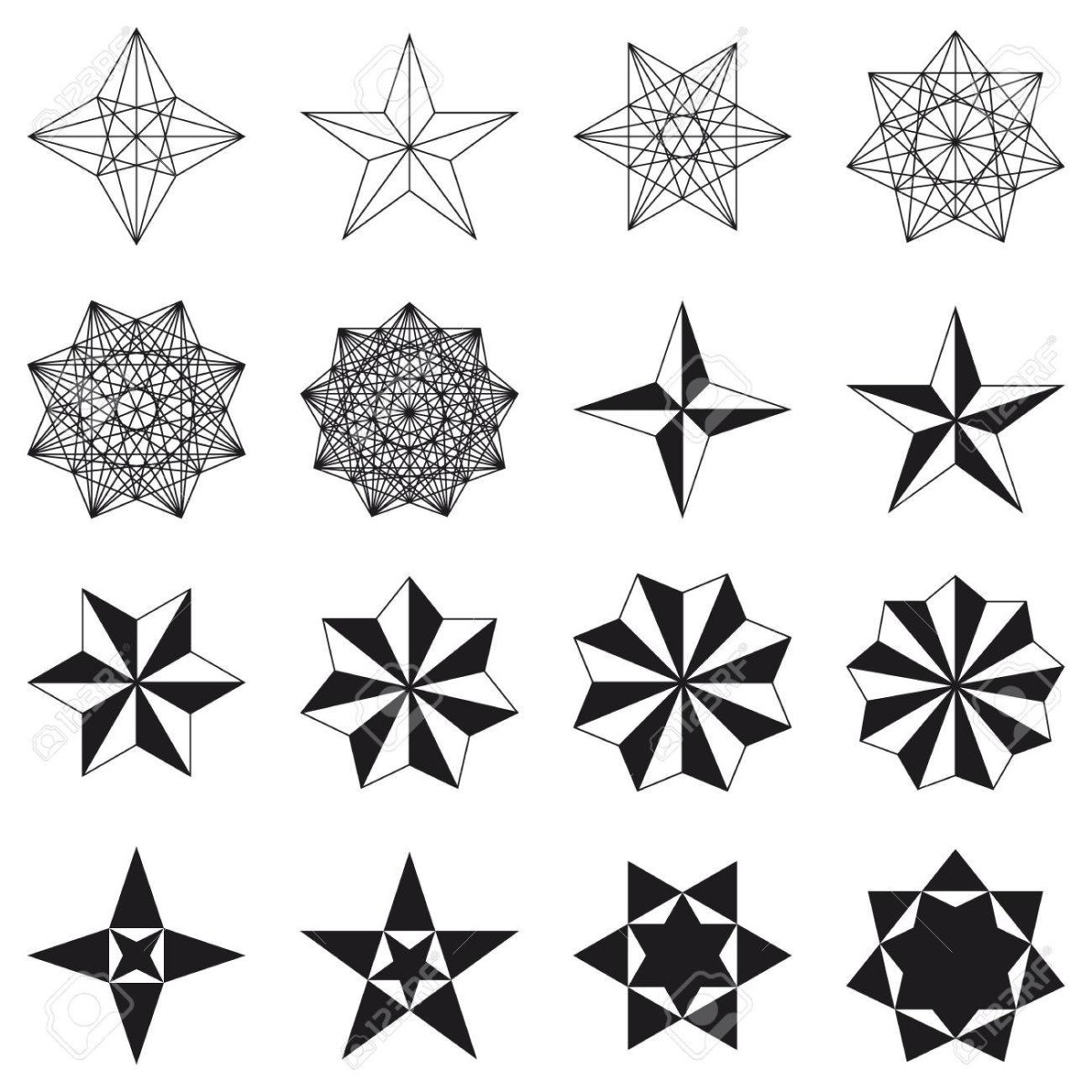 Орнамент в виде звезды