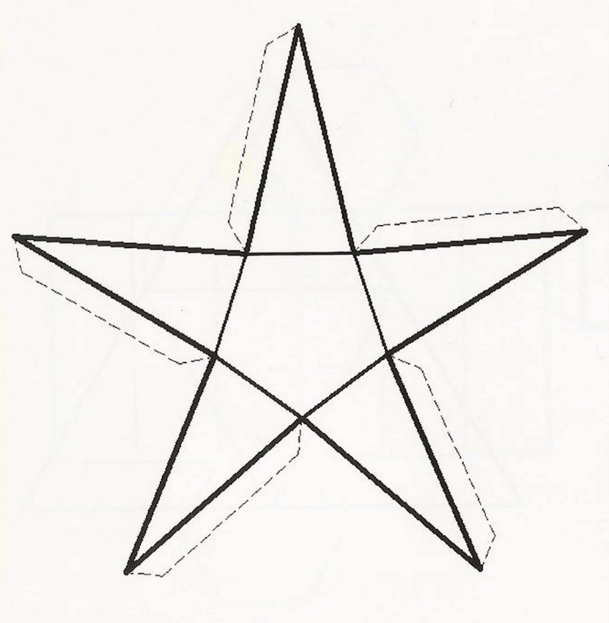 Геометрическая фигура звезда пятиконечная