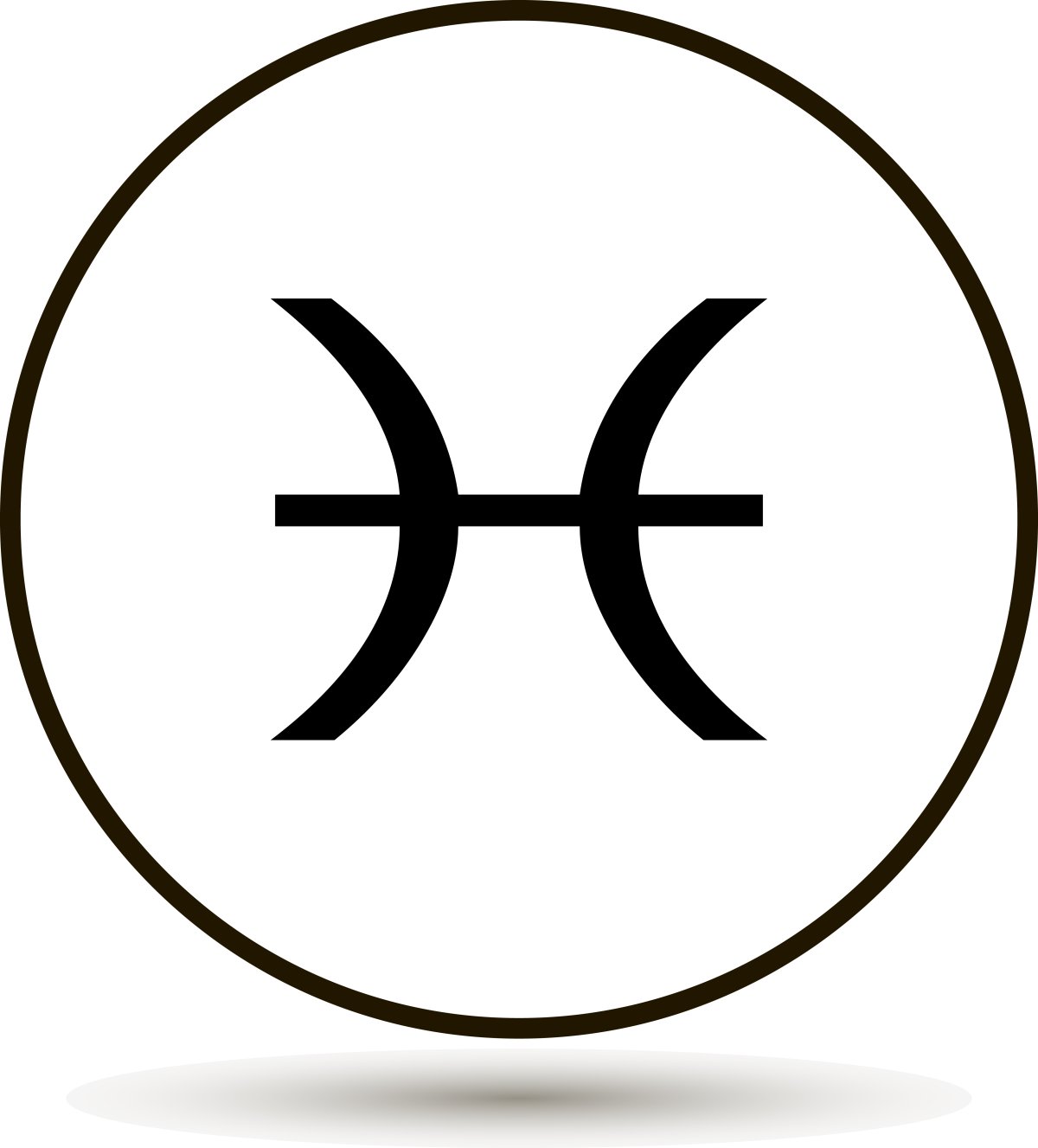 Знак рыбы в круге