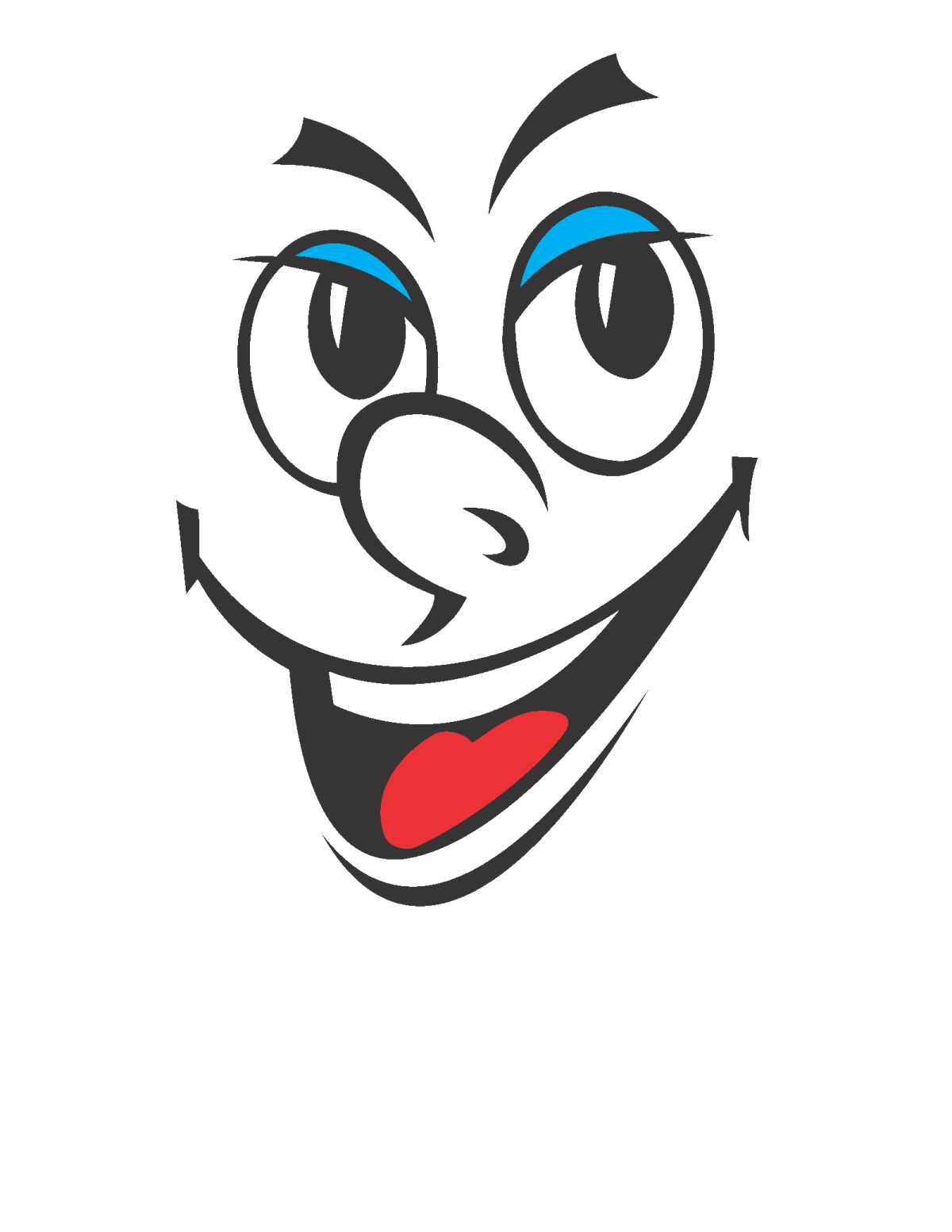 Улыбка мультяшная