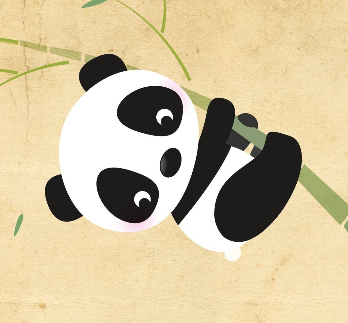 Пандочка на прозрачном фоне