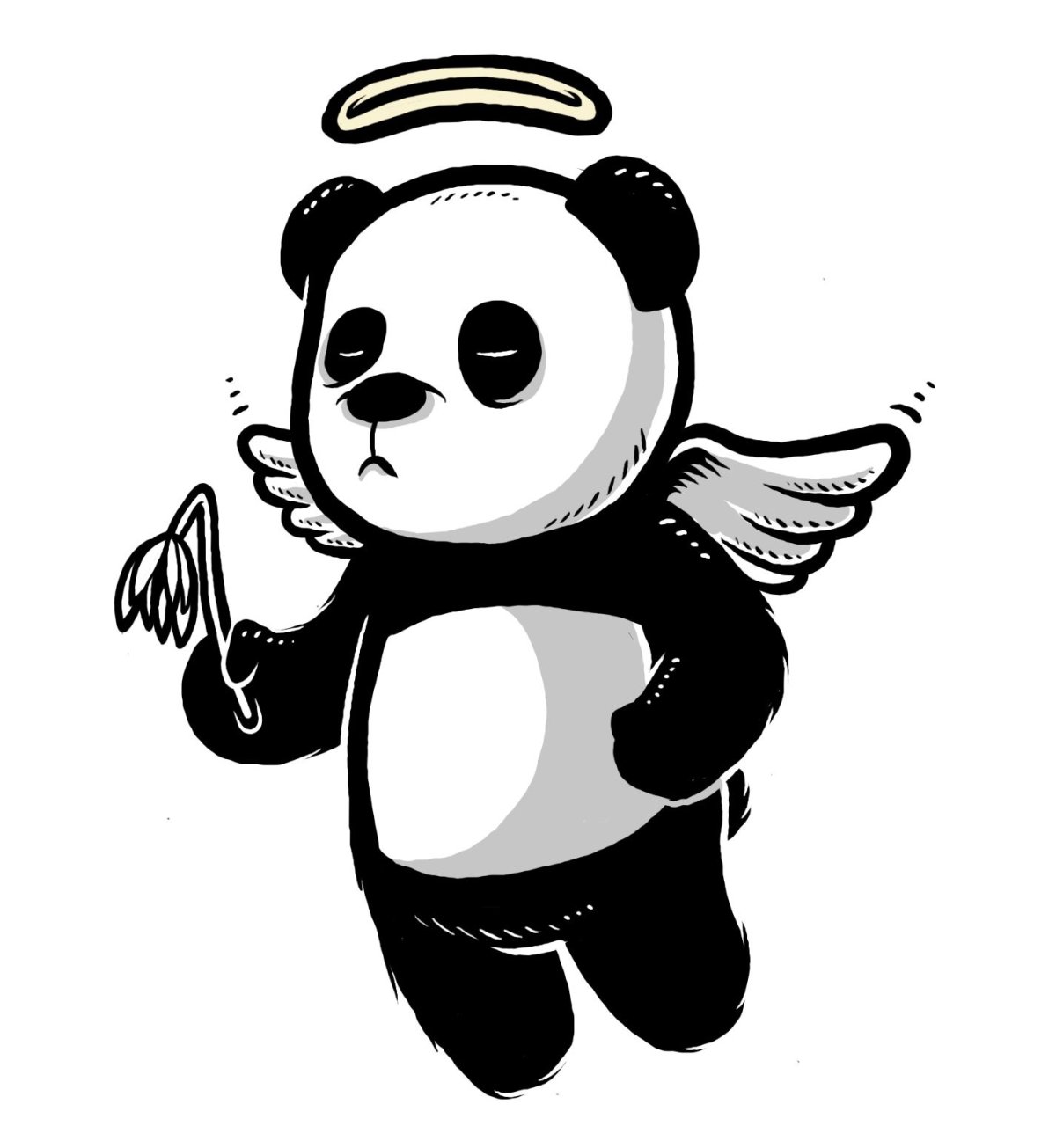 Панда рисунок