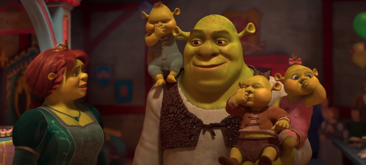 Шрек 2 Фиона и Шрек в кровати