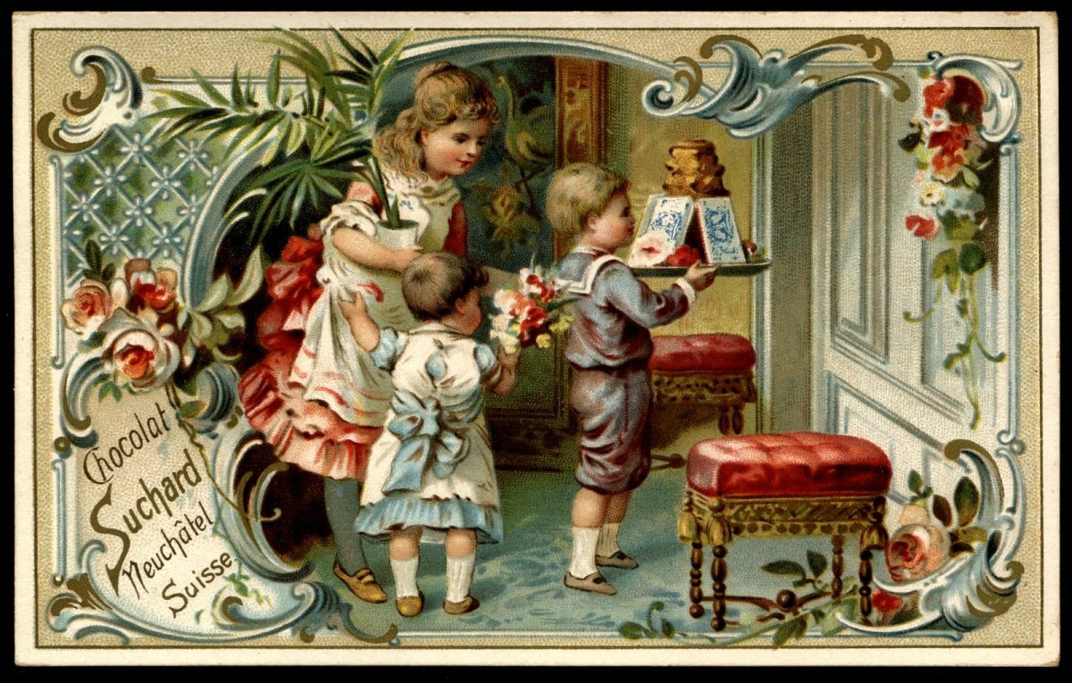 Викторианские дети для декупажа