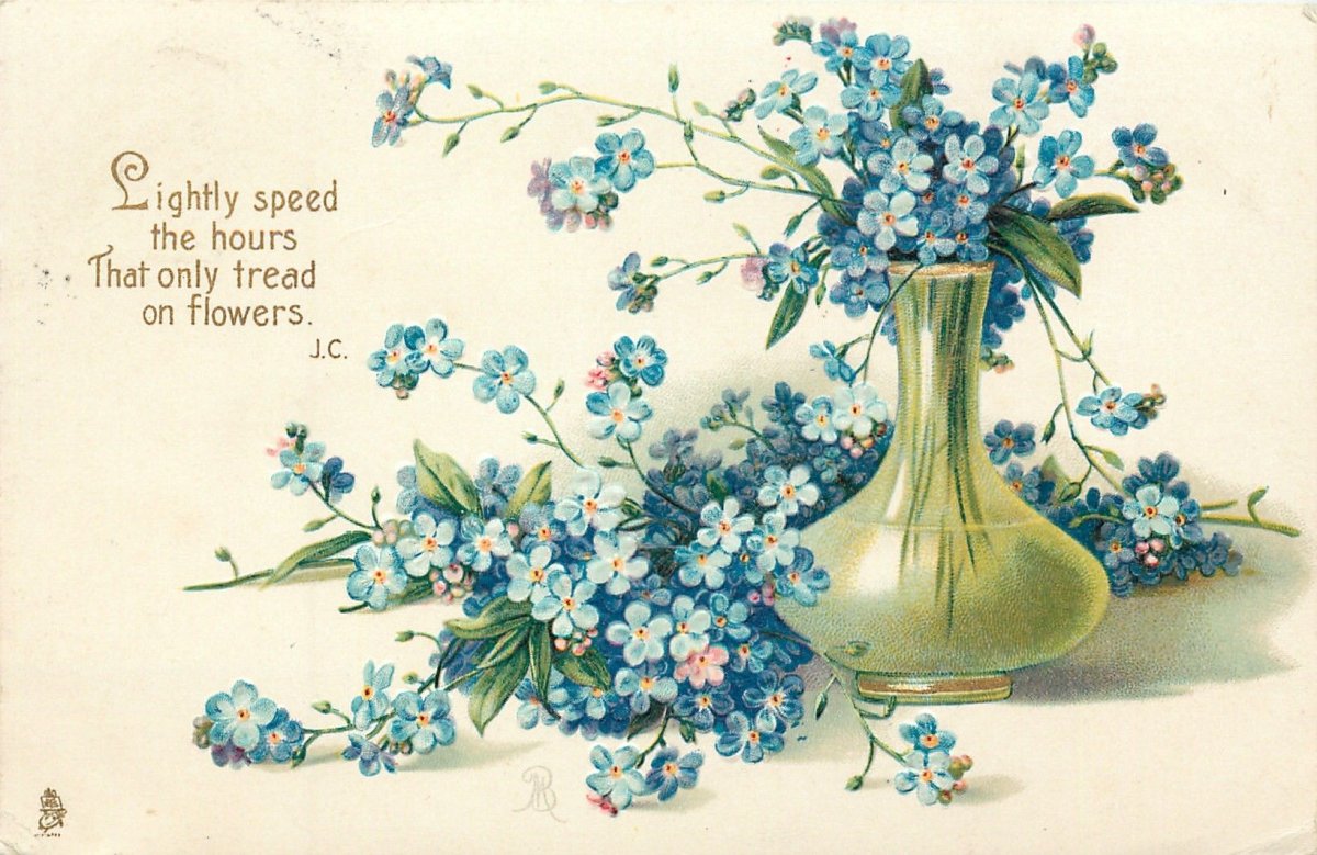 Салфетки для декупажа незабудки