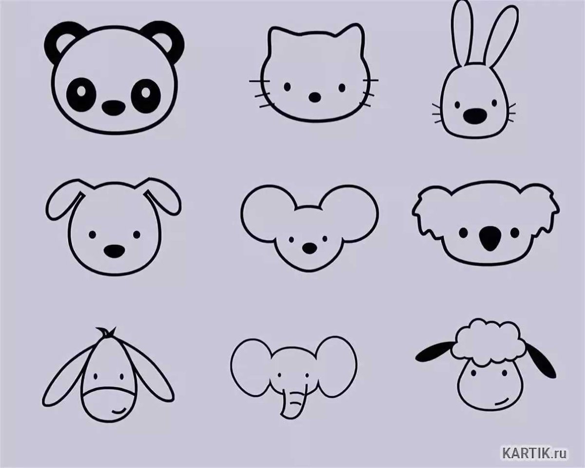 Легкие рисунки для срисовки