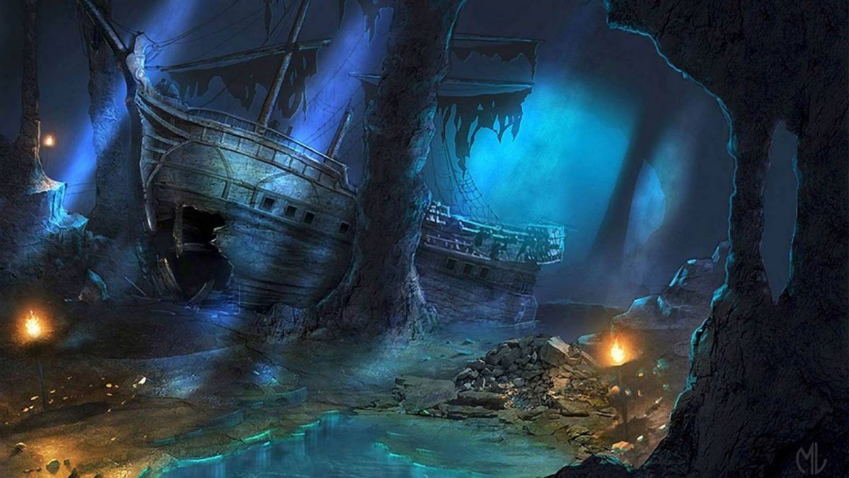 Остров с пещерой для детей