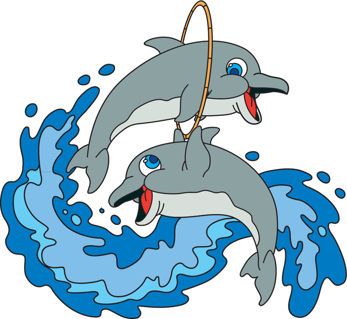 Дельфин мультяшный