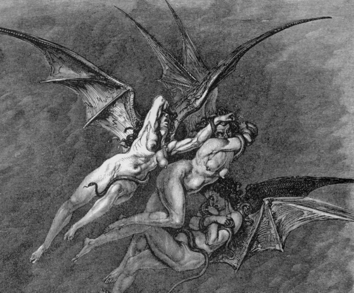 Эринии Богини мести Гюстава Доре