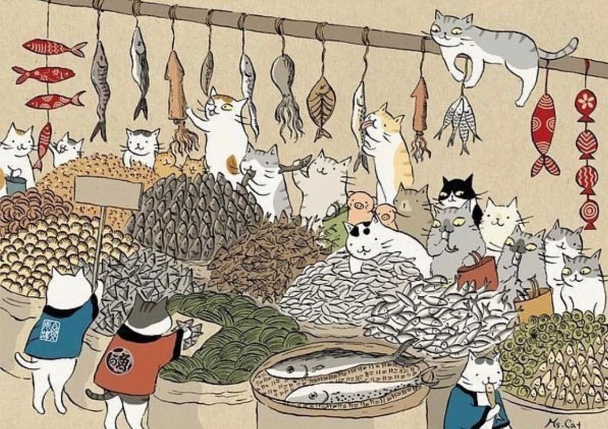 Много котов арт