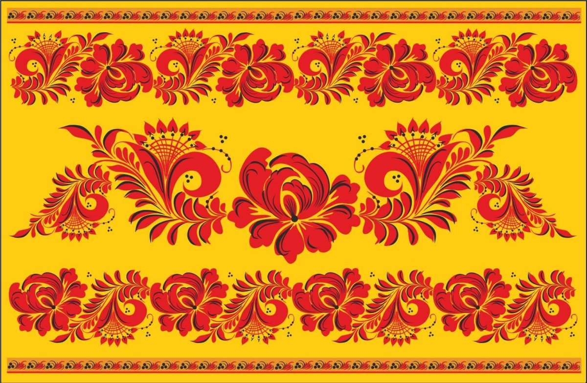 Хохломская роспись фоновая роспись