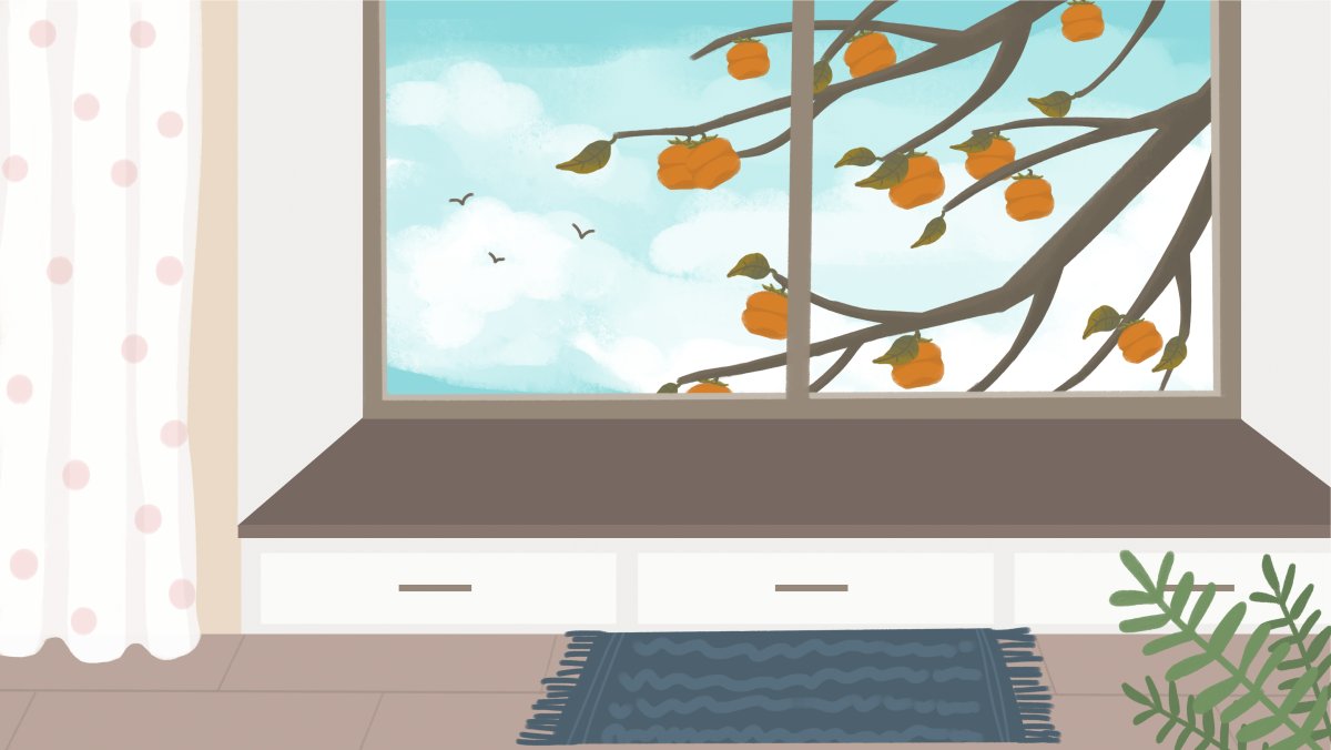 Подоконник рисунок