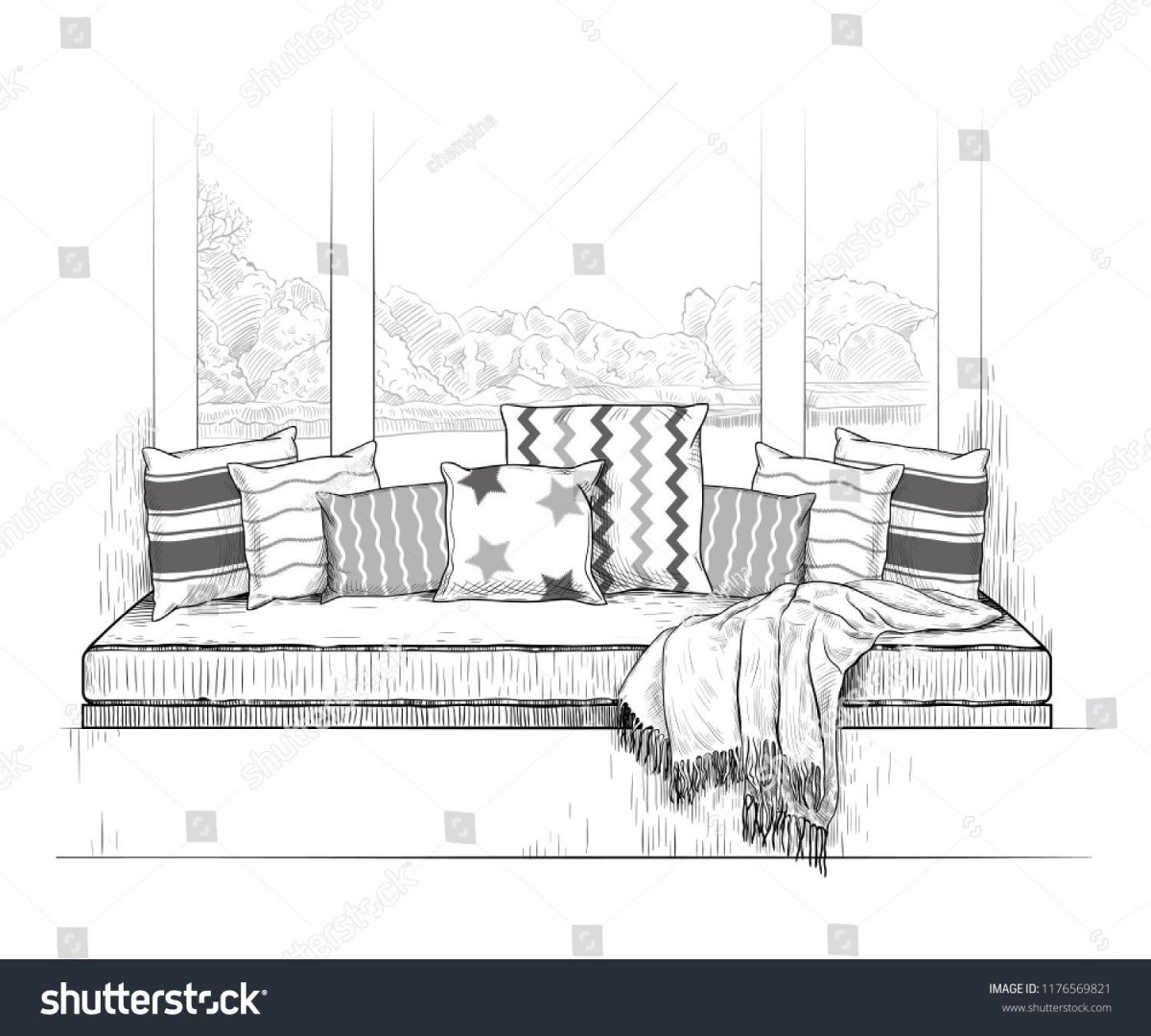 Подоконник эскиз