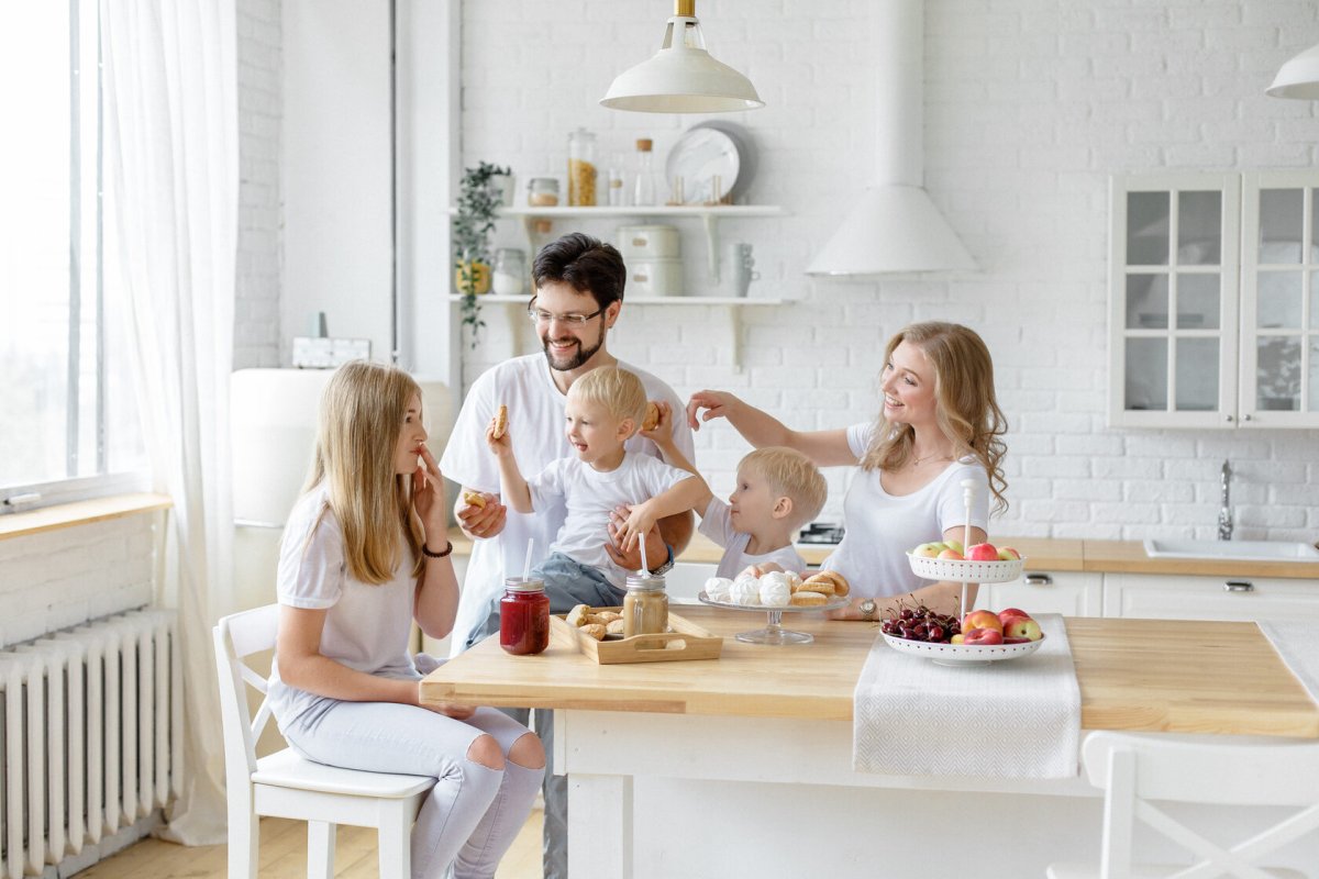 Семья в деревне