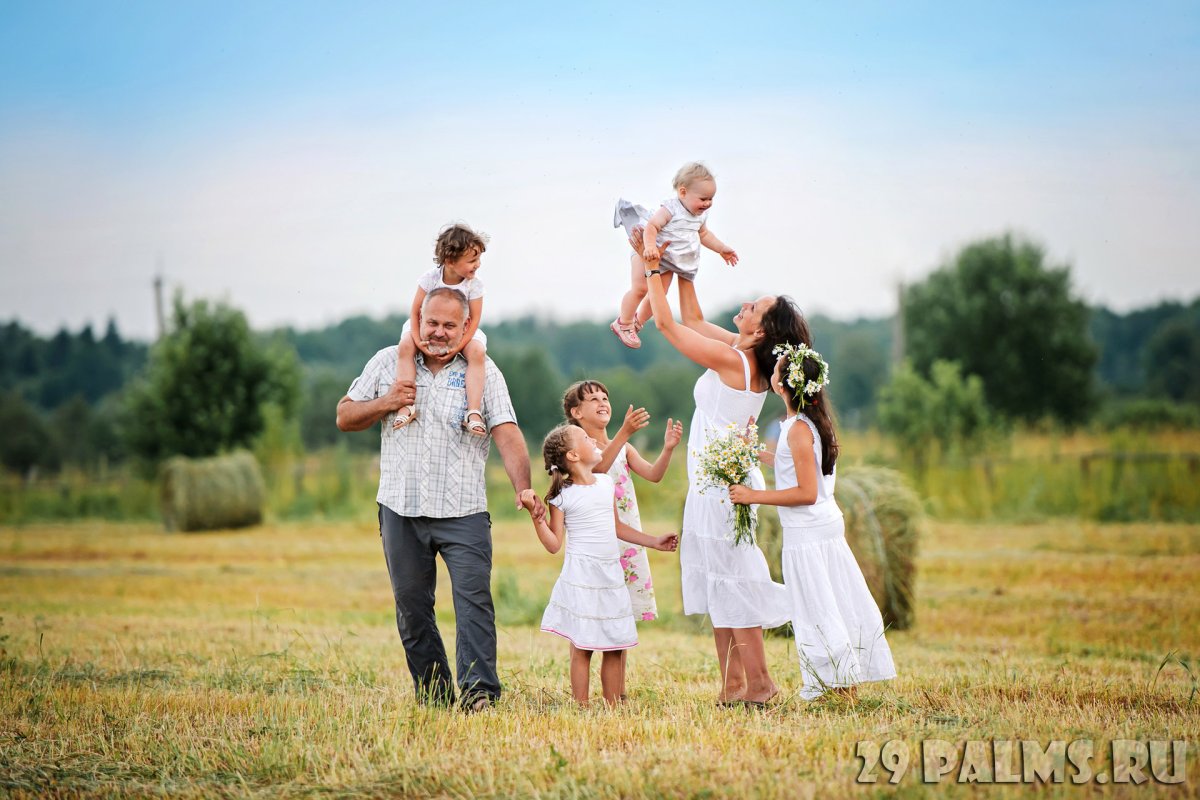 Фотосессия большой семьи
