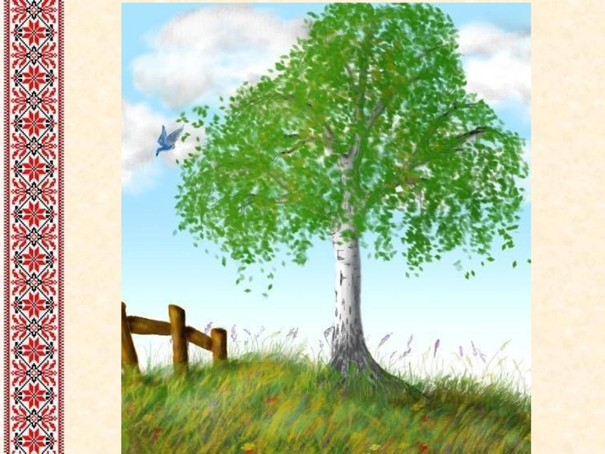 Березы мультяшные