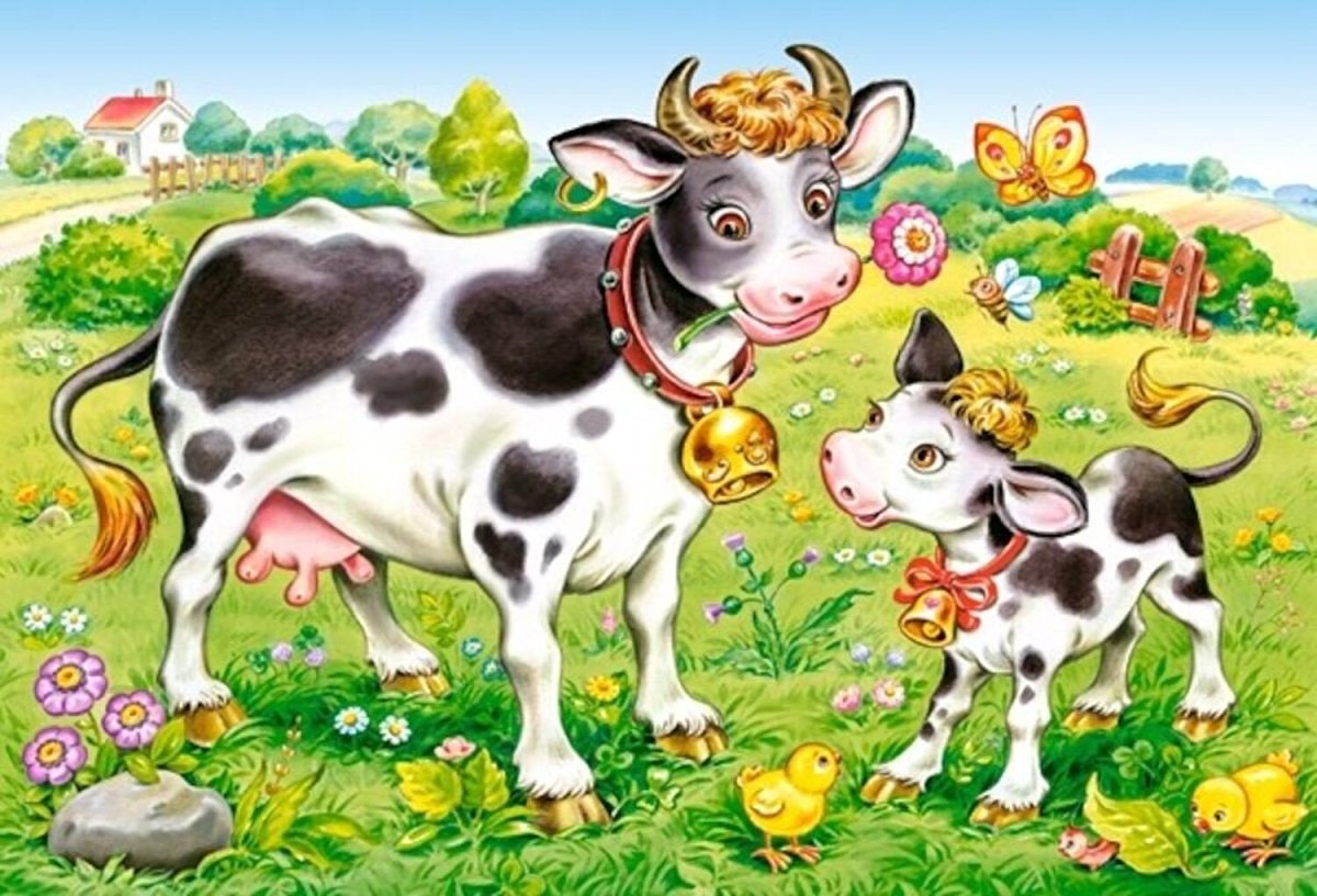 Пазл животные фермы