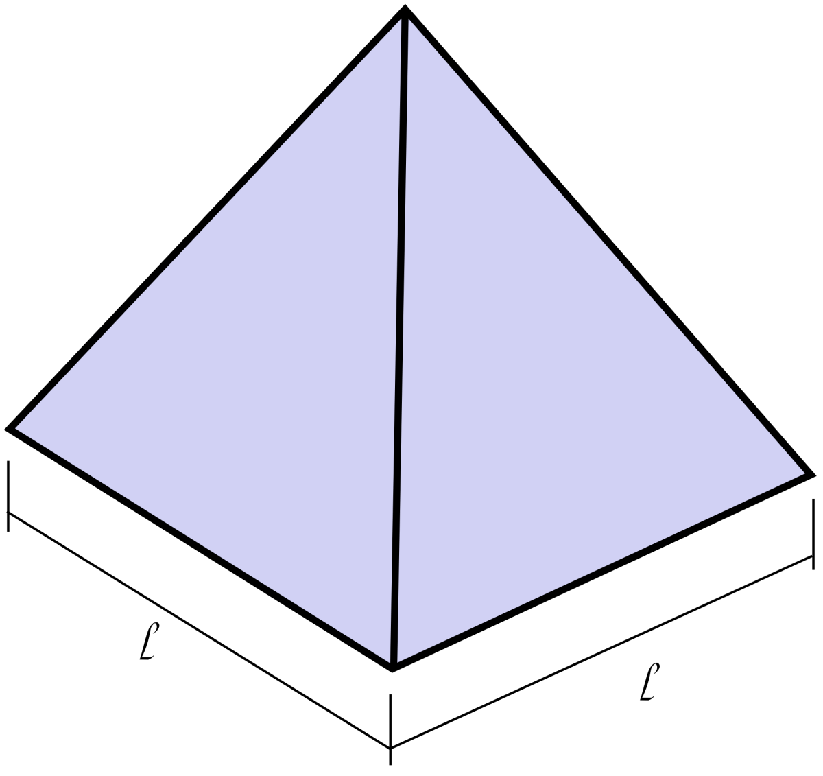 Пирамида из геометрических фигур