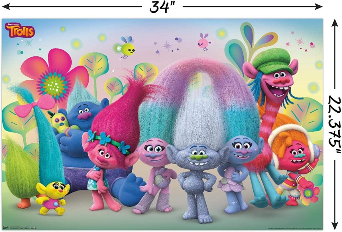 Тролли 2016 Постер