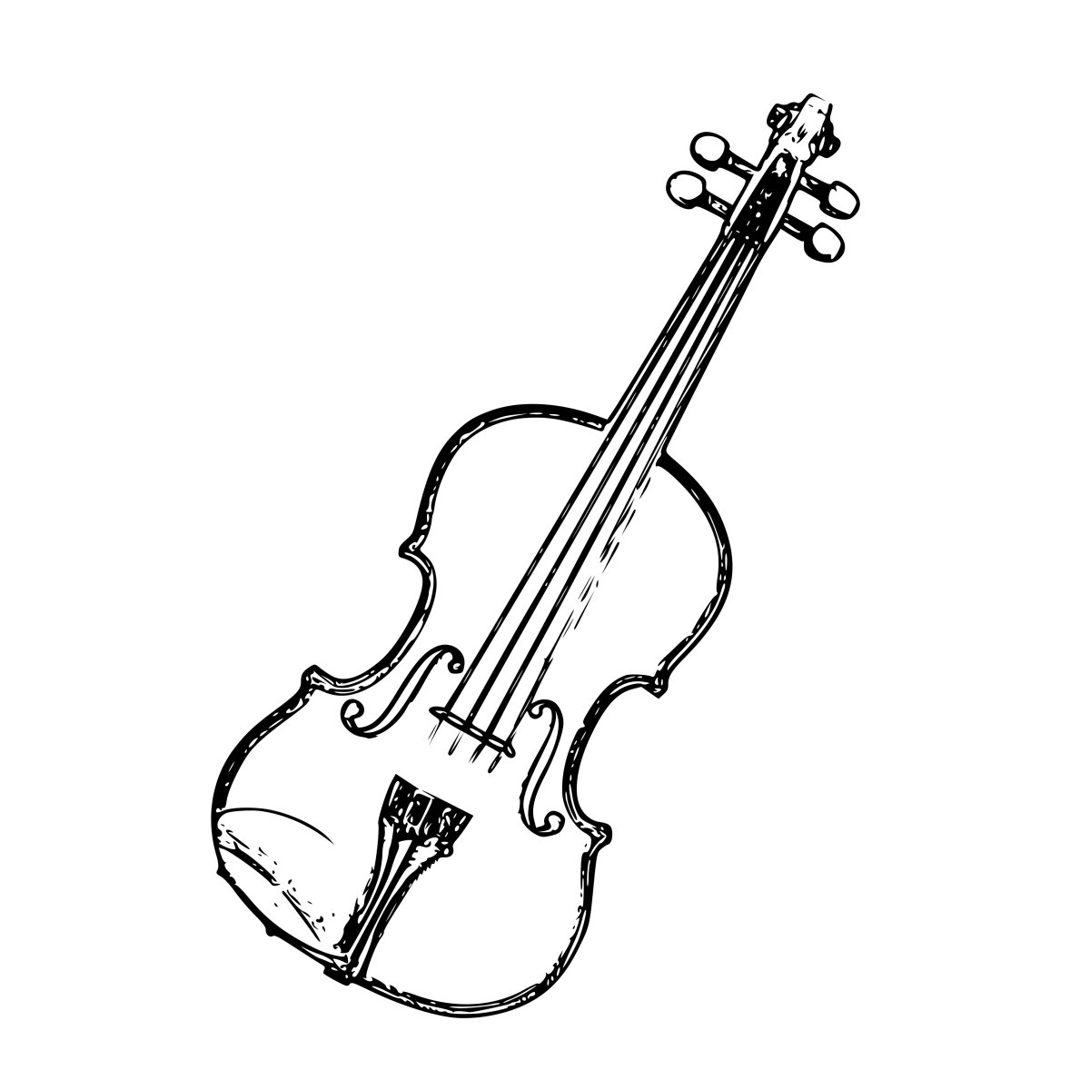 Скрипка рисунок