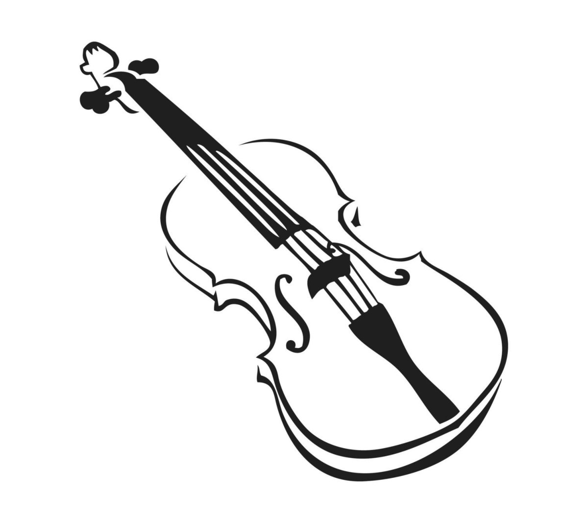 Очертания скрипки