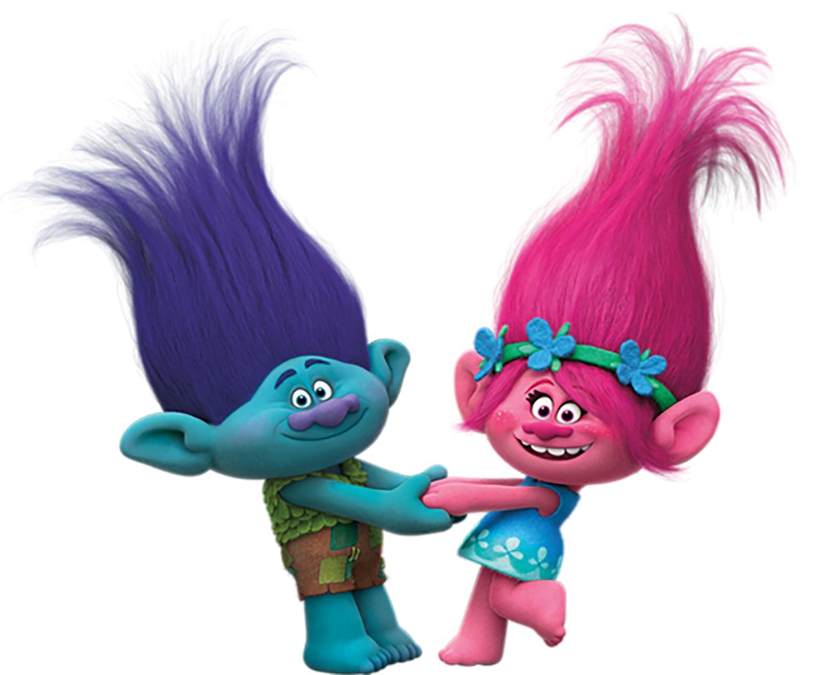 Тролли Розочка и Цветан