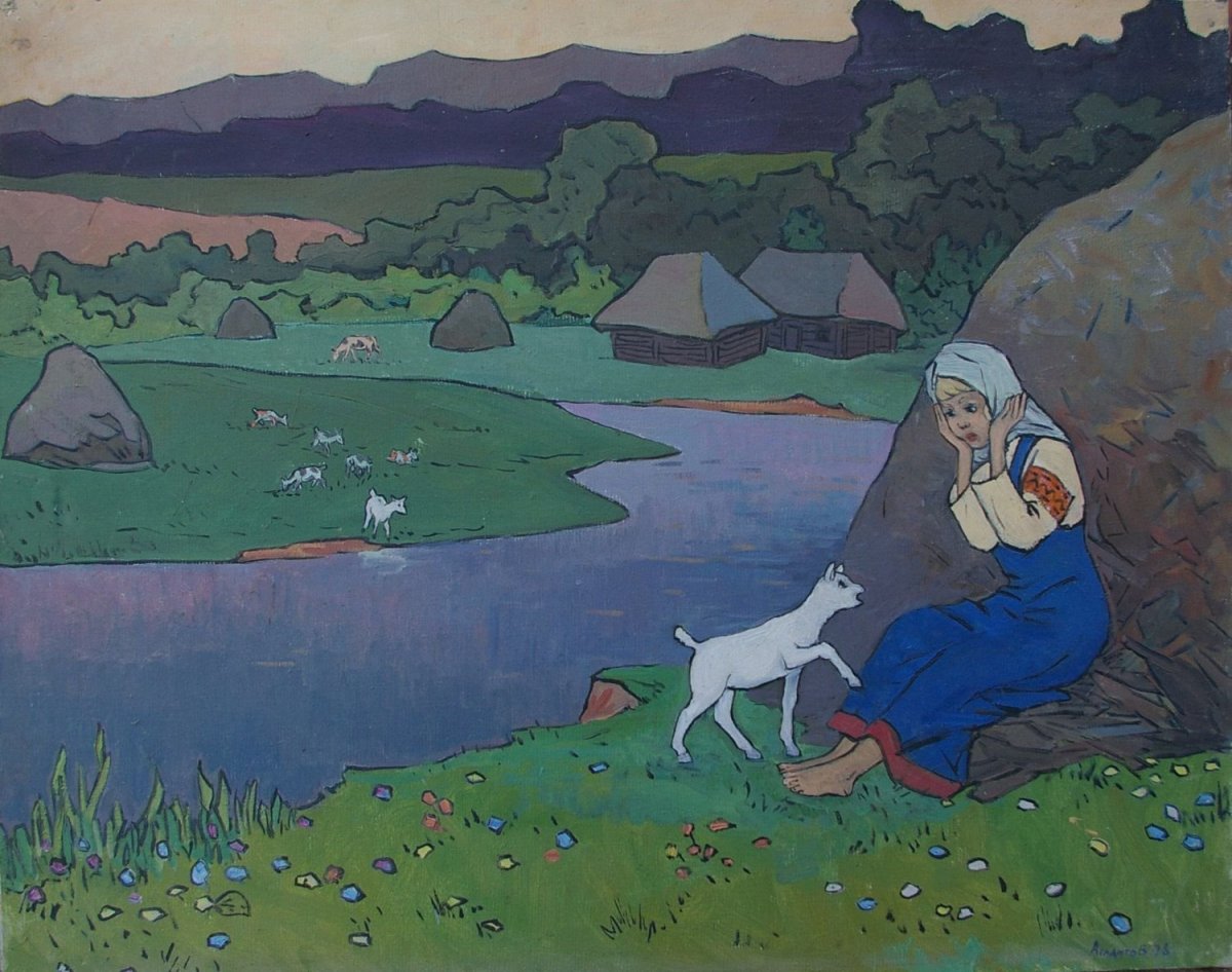 Картина из сказки сестрица Аленушка и братец Иванушка