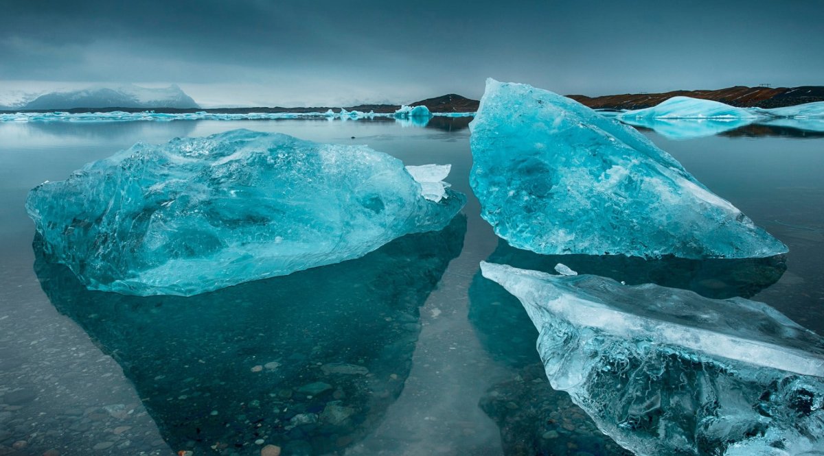 Красивый лед