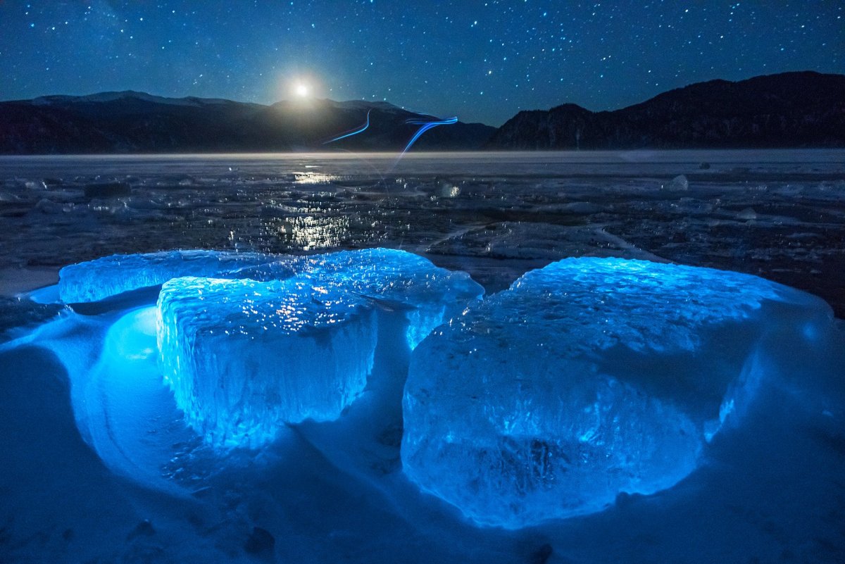 Красивый лед