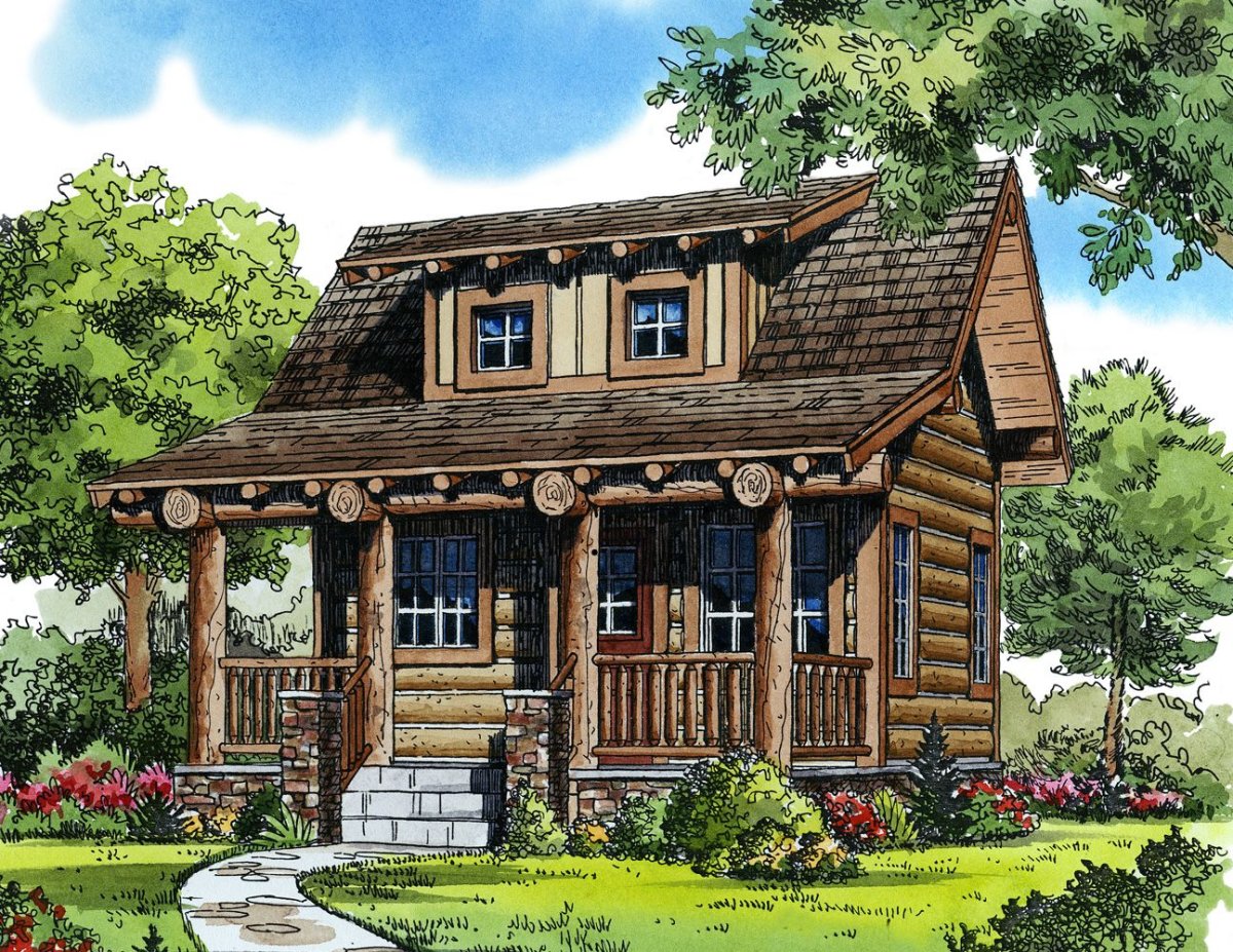 Деревенский домик планировка