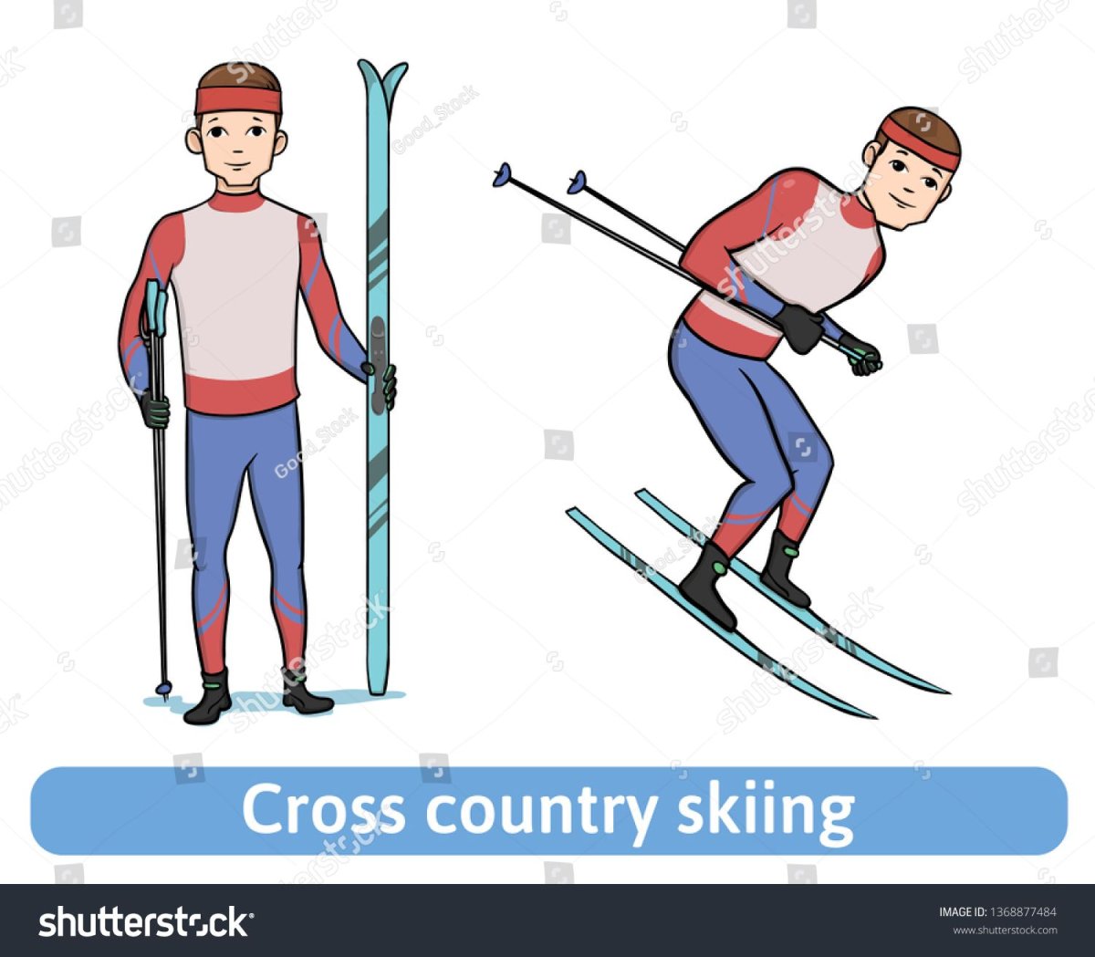 Слалом сноуборд вектор