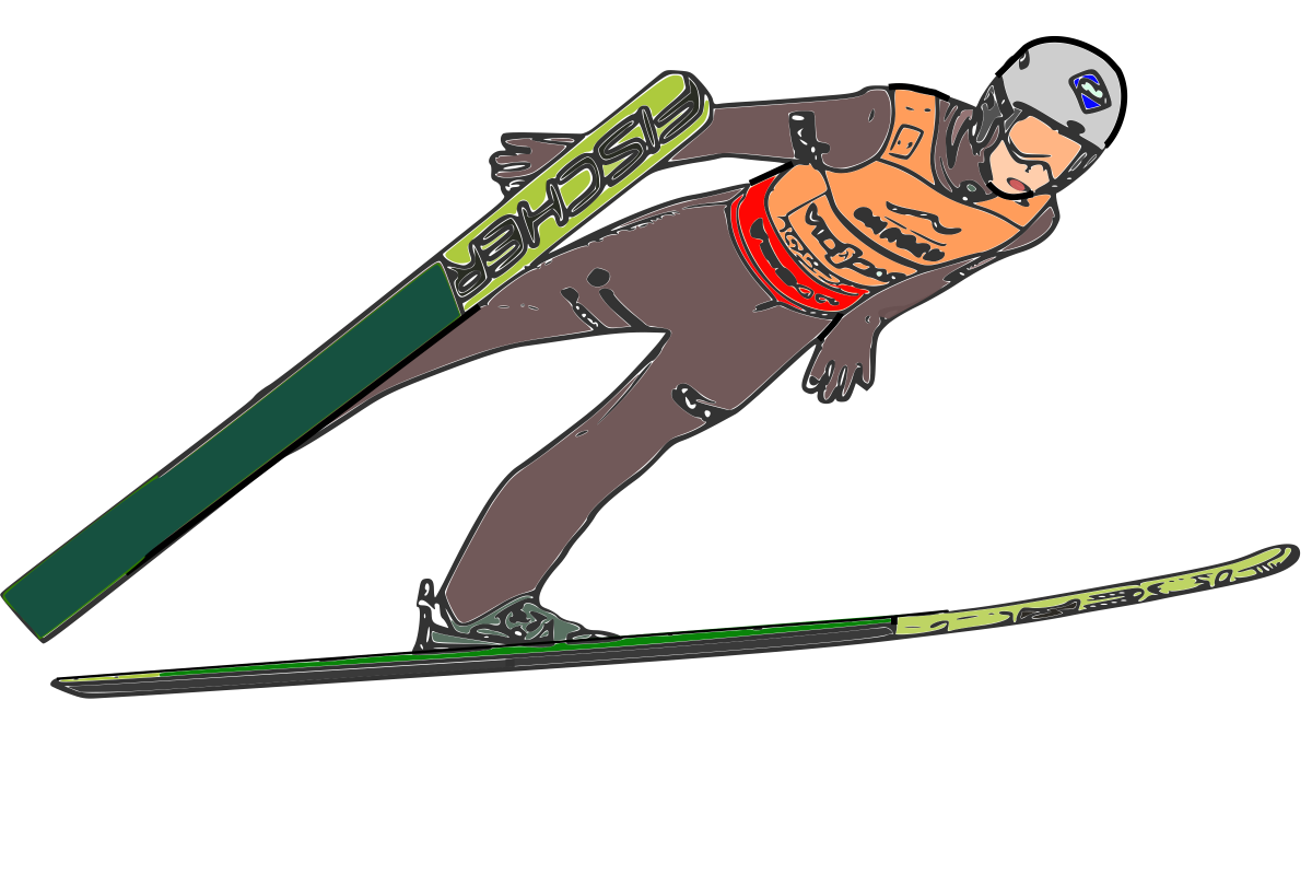 Лыжи клипарт на прозрачном фоне