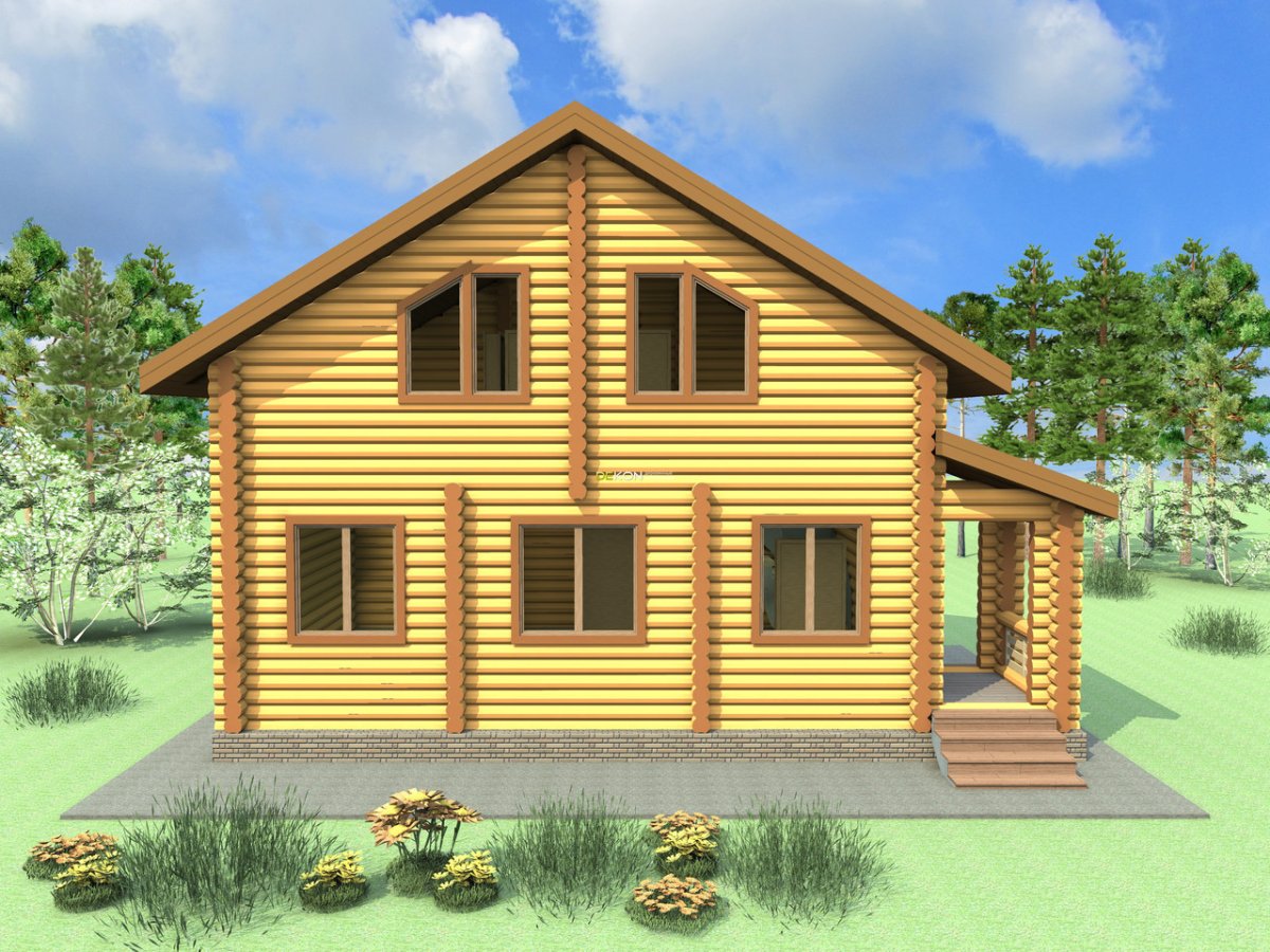 Сруб 6 9 оцилиндрованного бревна