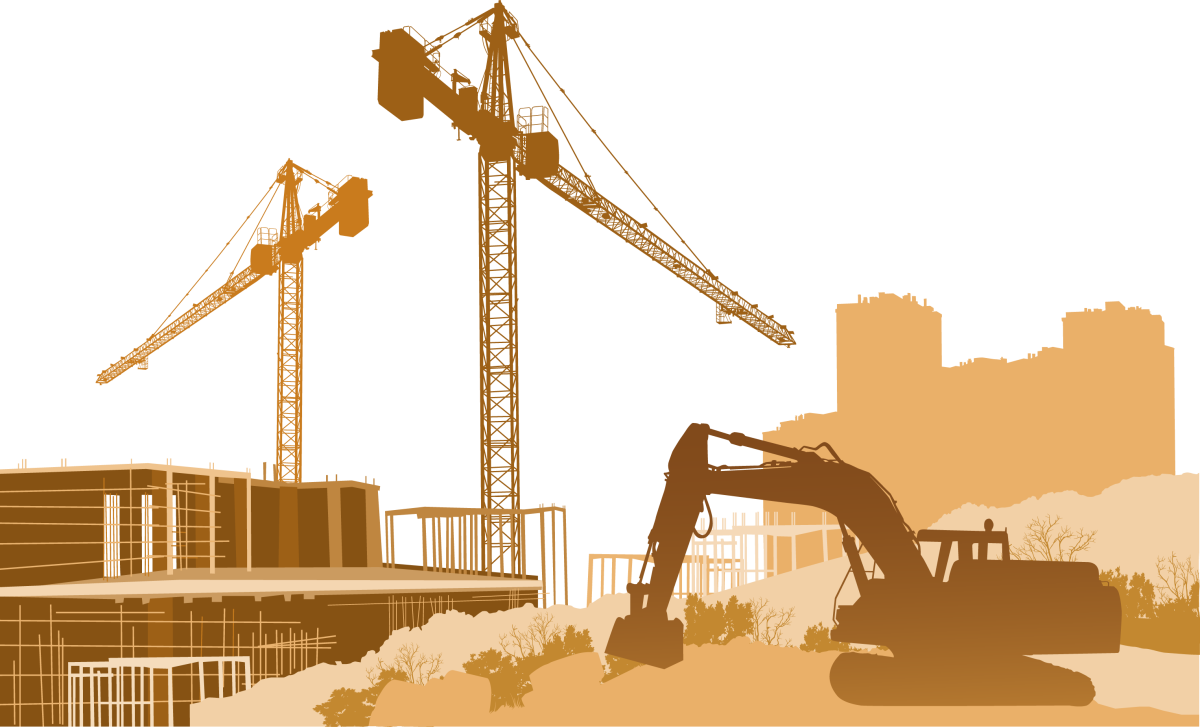 Строительная площадка рисунок