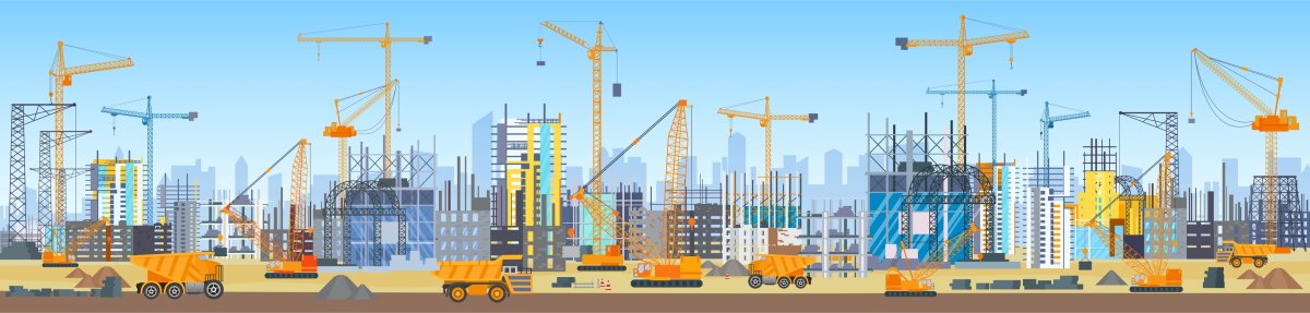 Строительная площадка вектор