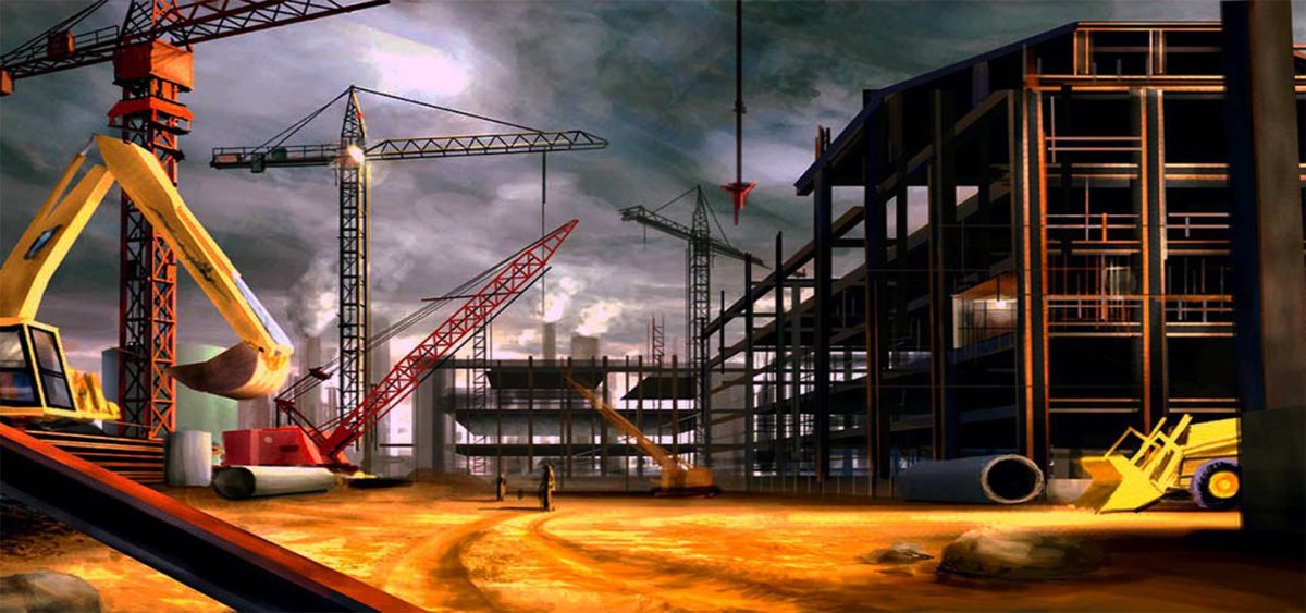 Строительная площадка иллюстрация