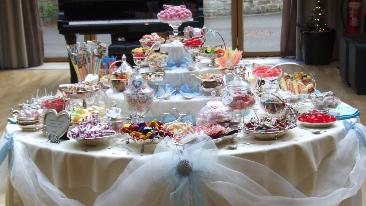 Сервировка праздничного сладкого стола