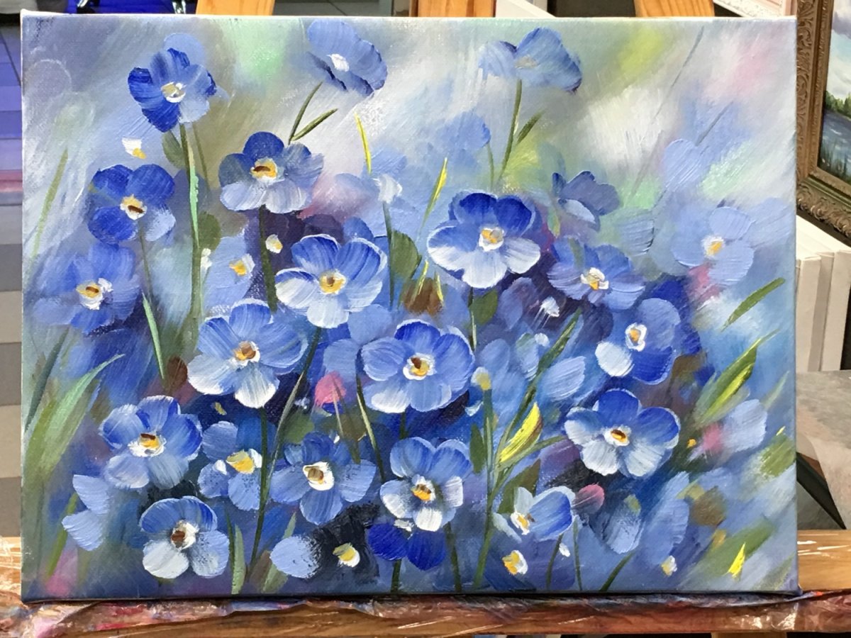 Цветы акрилом