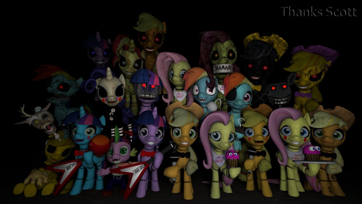 Пони АНИМАТРОНИКИ ФНАФ 5