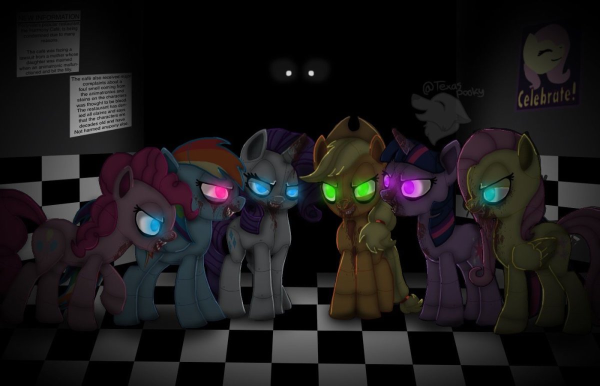 АНИМАТРОНИКИ 5 ночей с Фредди пони