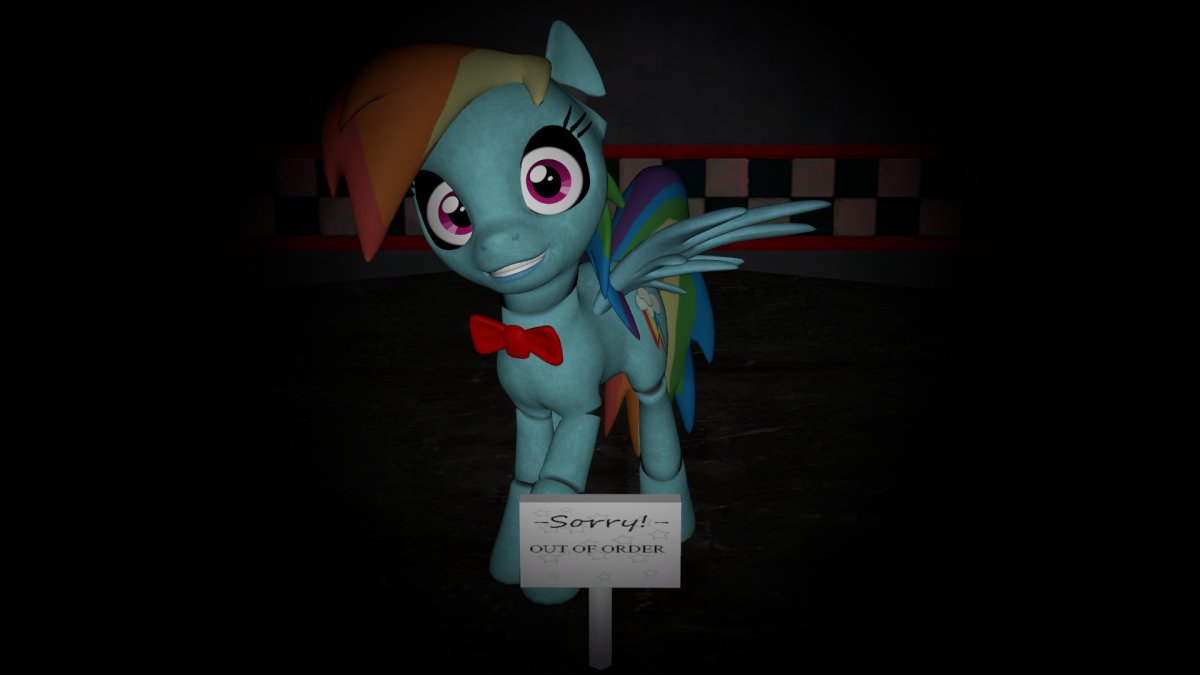 Радуга Дэш АНИМАТРОНИК 3д